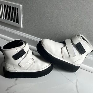 UGG boots white on platform